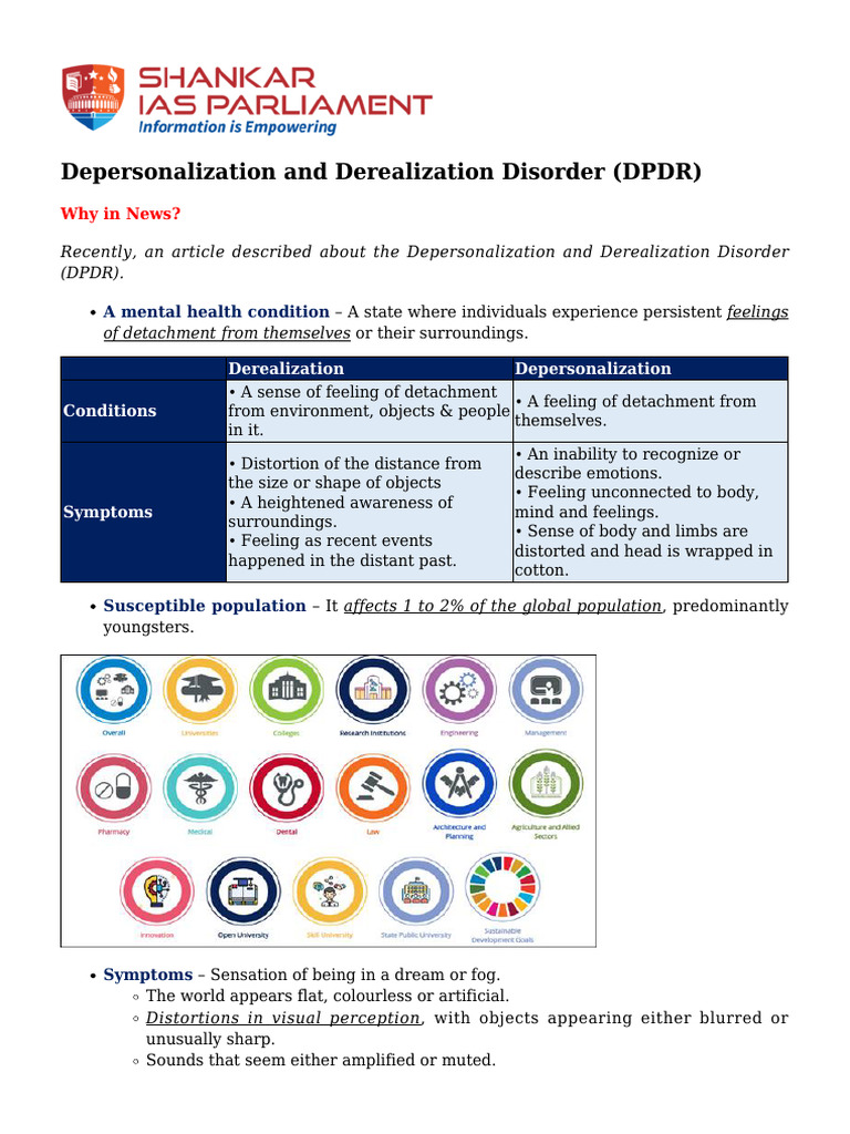 Understanding DPDR Symptoms and Effects | PDF