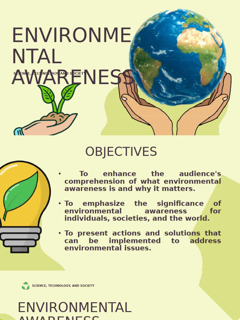 Environmental Awareness Pdf Sustainability Environmental Protection