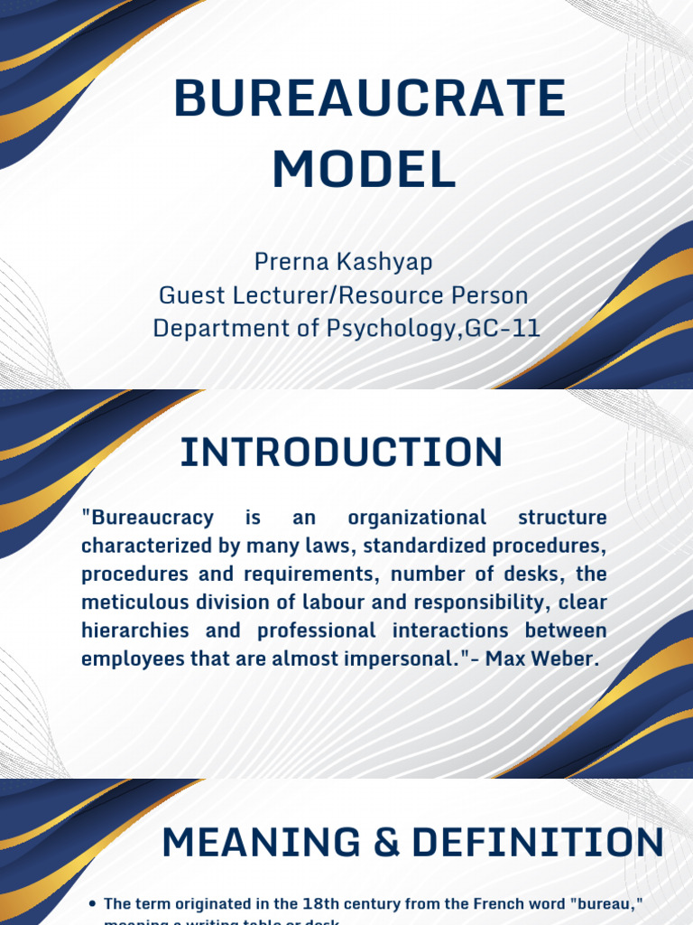 Bureaucrate Model - 20250912 - 104026 - 0000 | PDF | Bureaucracy | Business