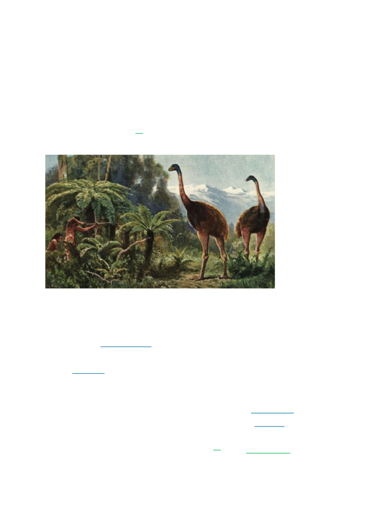 Giant Moa De-Extinction Plans Unveiled | PDF | Biology | Zoology