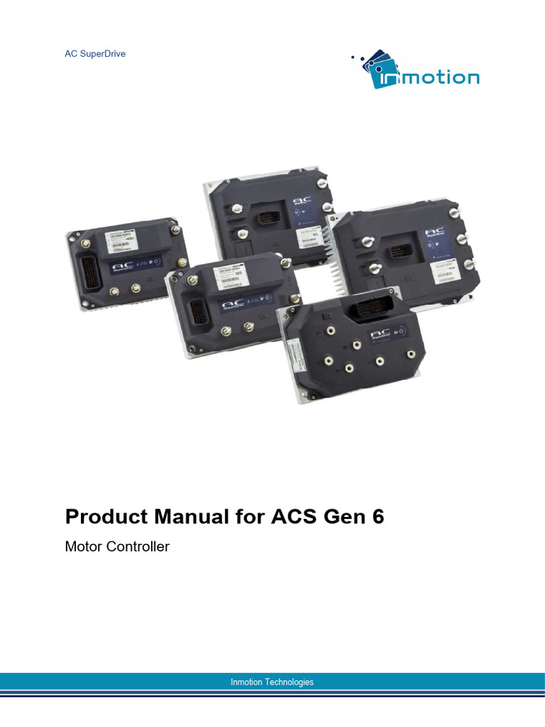 ACS Gen 6 Motor Controller Manual | PDF | Electrostatic Discharge | Screw