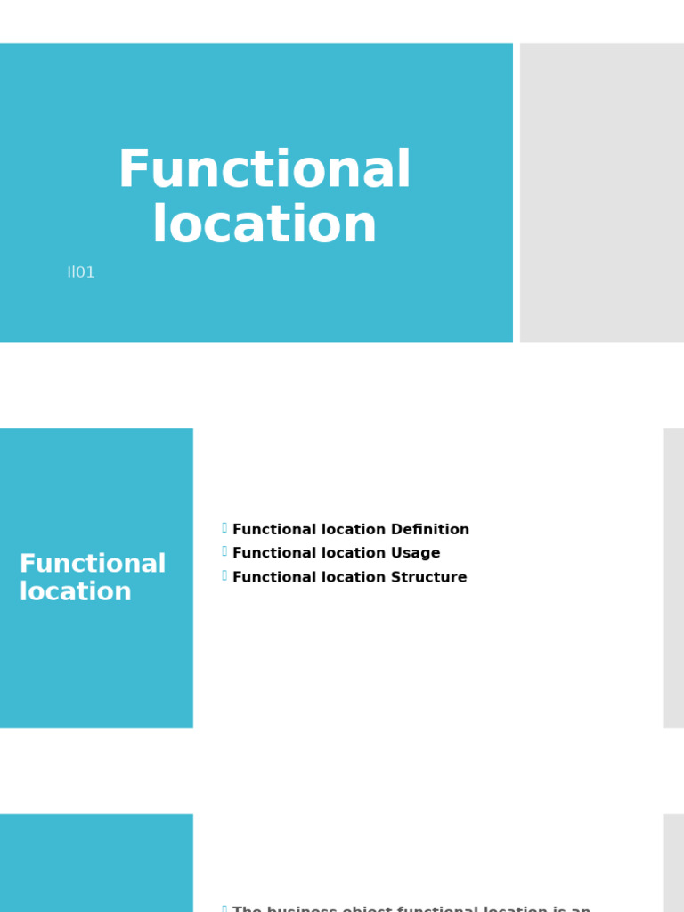 Functional Location | PDF | Hierarchy | System