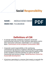 Corporate Social Responsibility