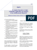 Algerie - R.1992-08 Plan Comptable Banques