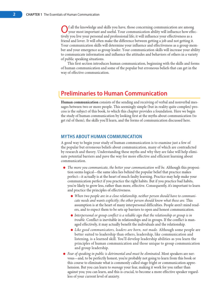 Essentials of Human Communication Skills | PDF | Communication ...