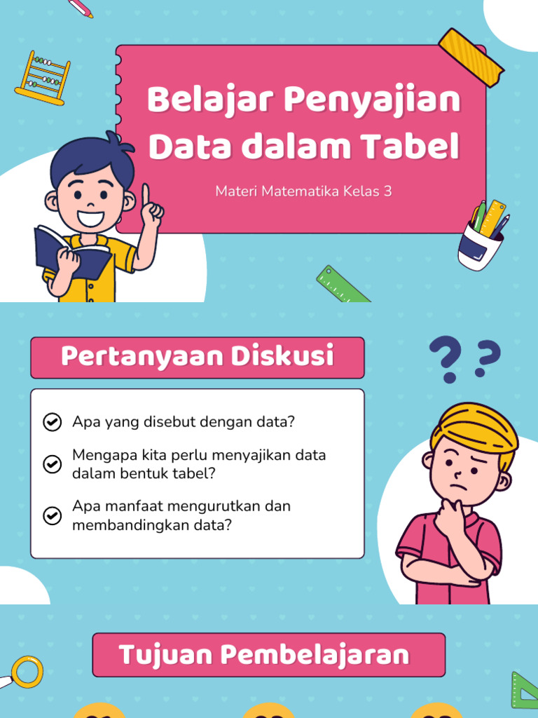 Tabel Penyajian Data Matematika Kelas 3 | PDF