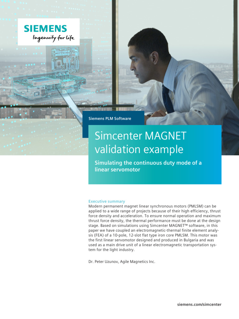 Simcenter PLM Simcenter MAGNET Validation Example WP | PDF | Finite ...