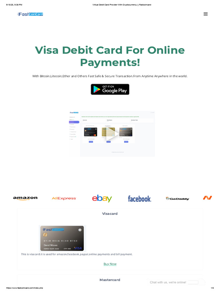 Visa Debit Card For Online Payments! | PDF | Credit Card | Debit Card