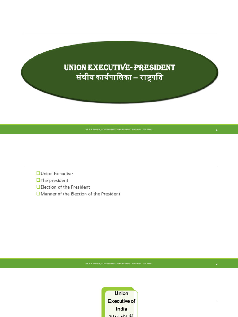 Election of The President | PDF