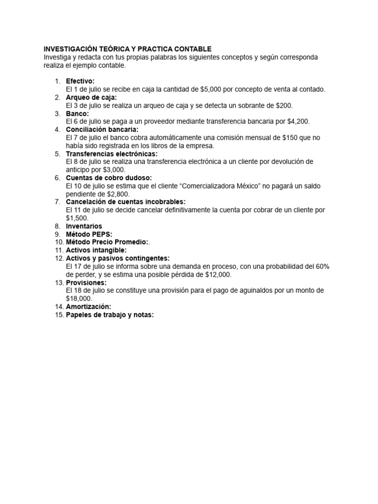 Investigación Teórica y Practica Contable | PDF