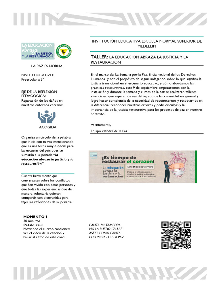 La Paz es Normal Taller prees- 3º | PDF