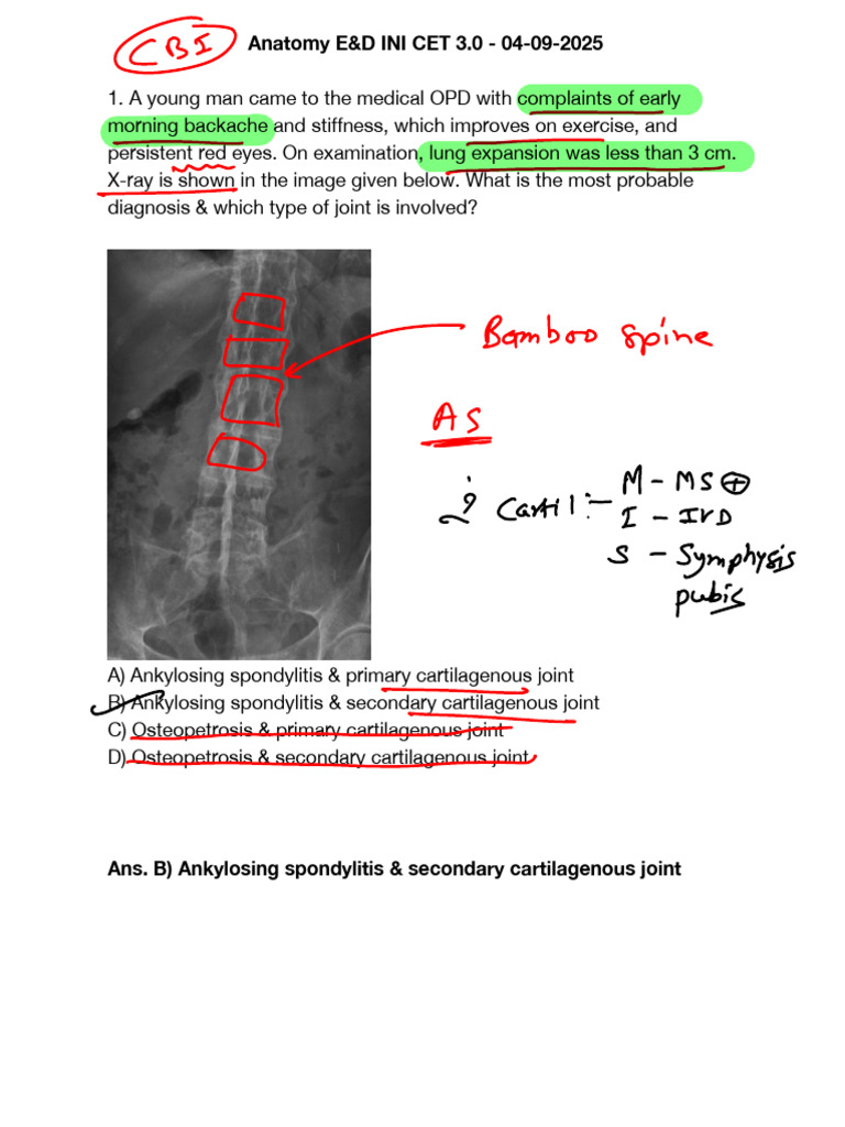 Anatomy E&d Ini Cet 3.0 - 6 | PDF | Hand | Vertebra
