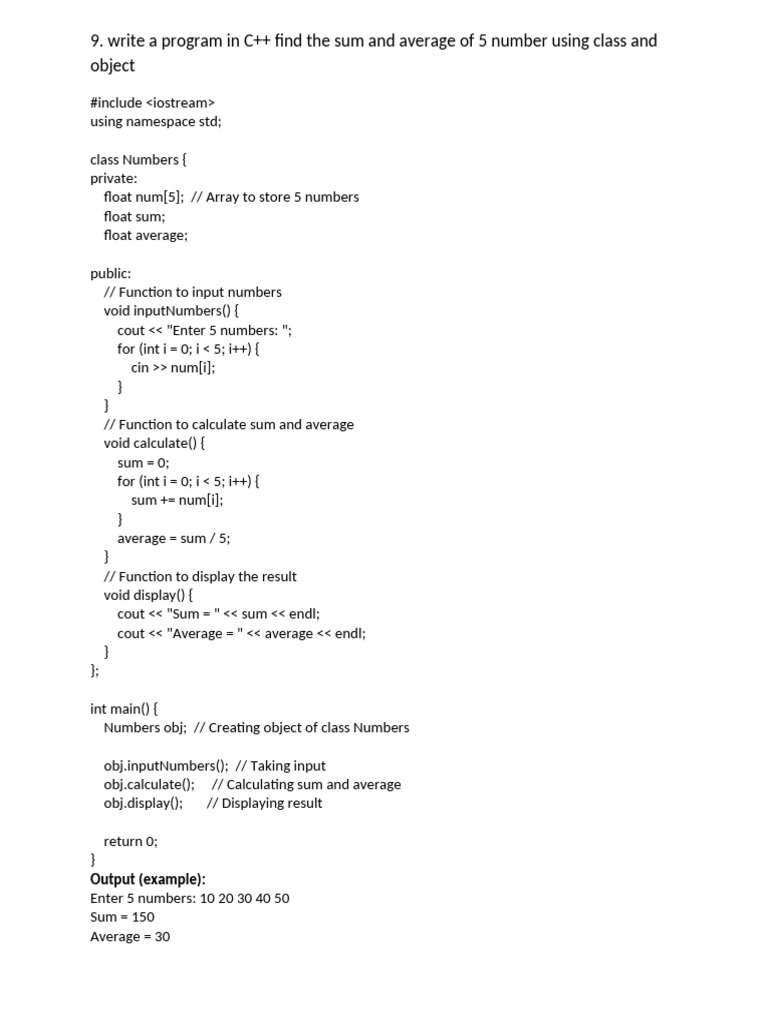 C++ Programs: Classes, Inheritance, and More | PDF | Namespace ...
