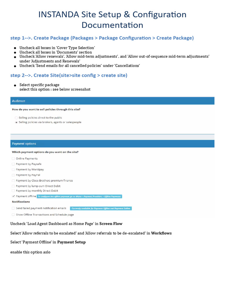 INSTANDA Site Setup Documentation | PDF | User (Computing) | Html