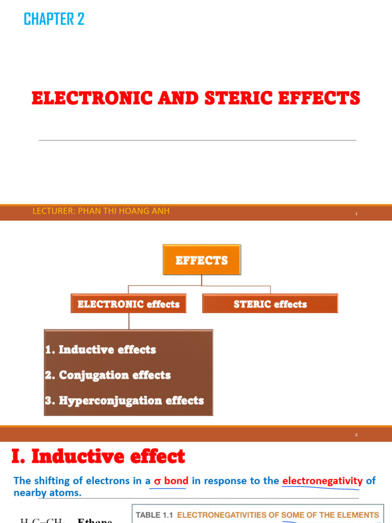 Electronic and Steric Effects Explained | PDF | Carboxylic Acid ...