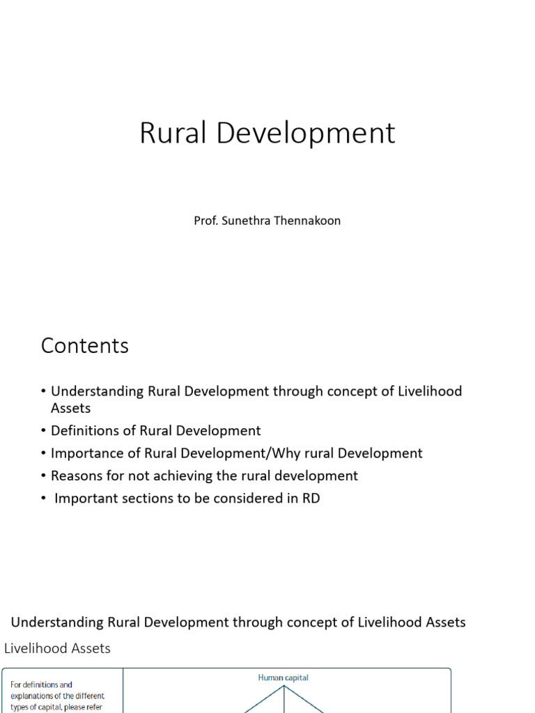 Rural Development Part I II 2025 English Medium | PDF | Social Capital ...