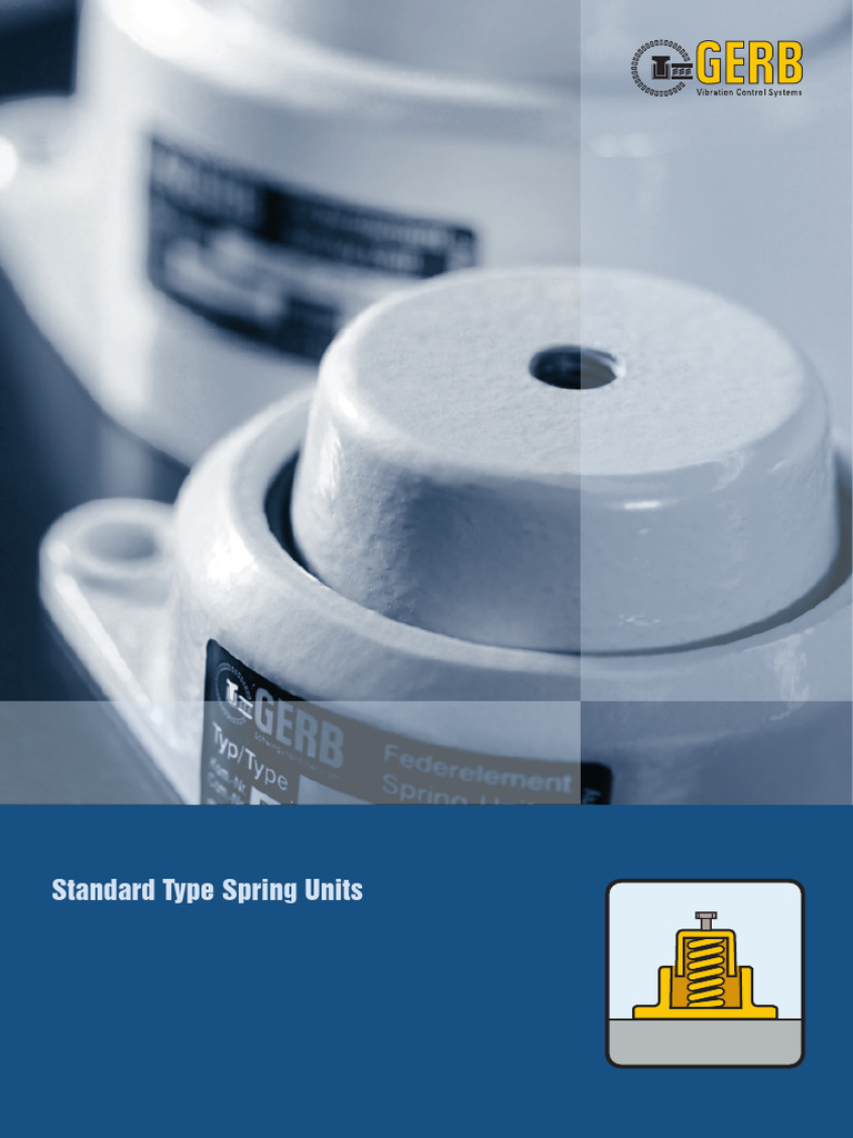 GERB Spring Units for Vibration Isolation | PDF | Mechanical Engineering