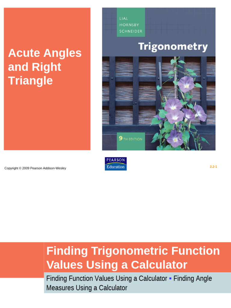 Trigonometric Functions and Calculators | PDF | Trigonometric Functions ...