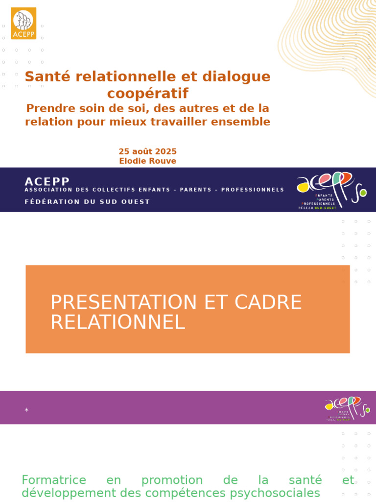 Santé relationnelle et dialogue coopératif | PDF | Émotions | Psychologie