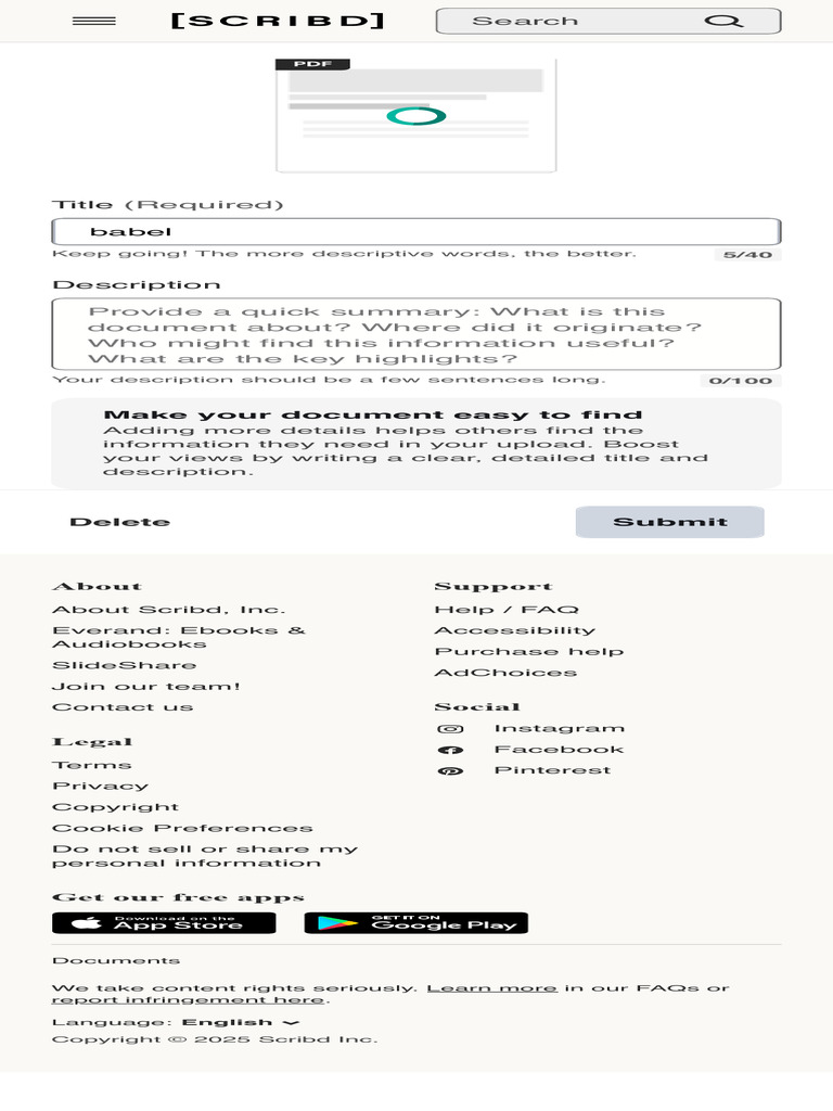 Document Upload Guidelines and Tips | PDF