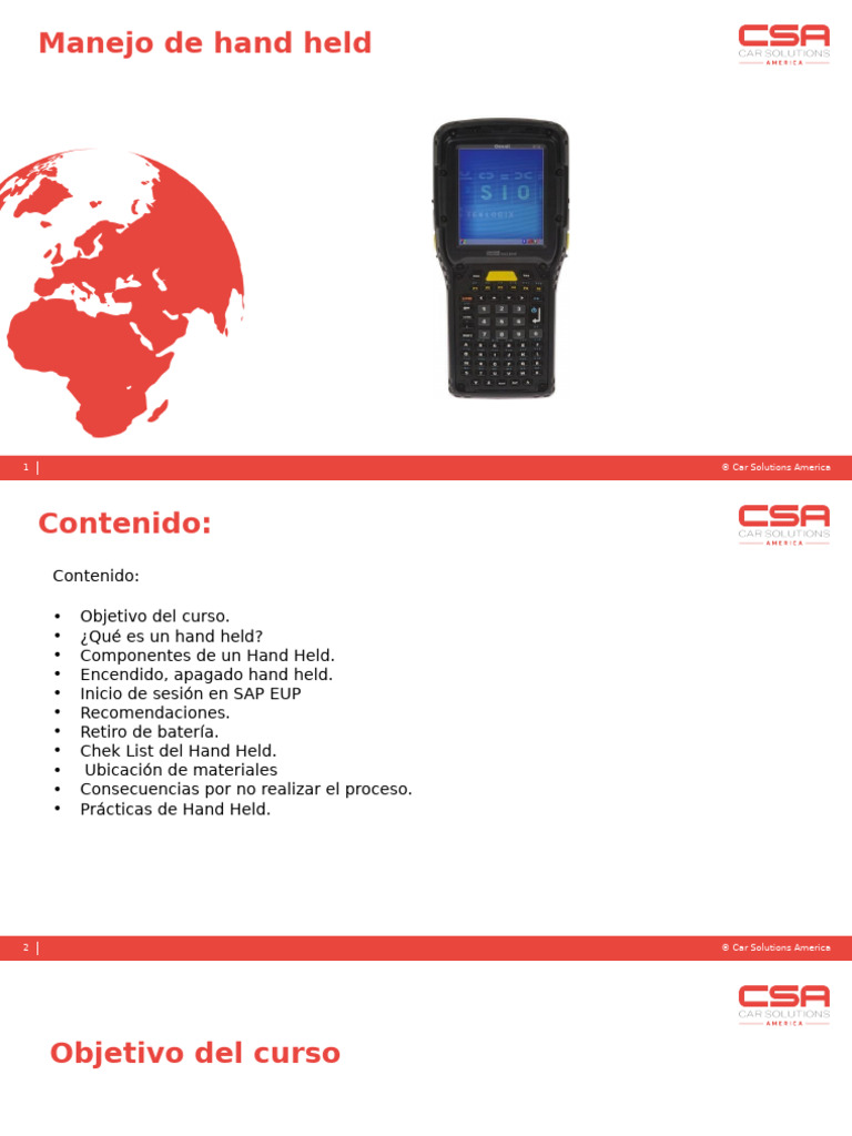 Uso y manejo de Hand Held en SAP | PDF | Informática