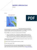 Gempa Aceh 11 April 2012