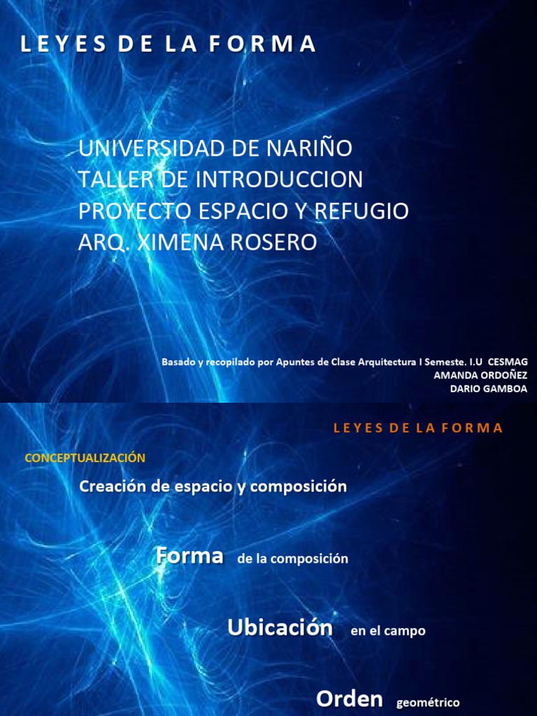 004 Leyes de La Forma 1 (2) Espacio Forma y Orden Filetype:pdf | PDF ...