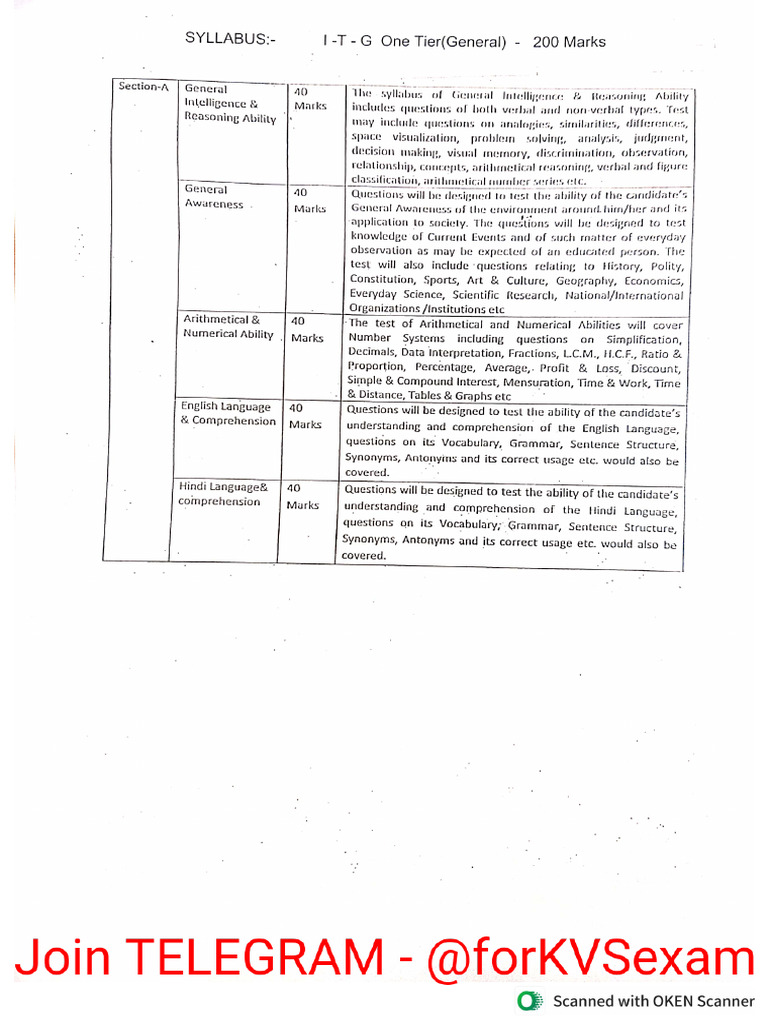 DSSSB Part A Official Syllabus PDF @teachingexam | PDF