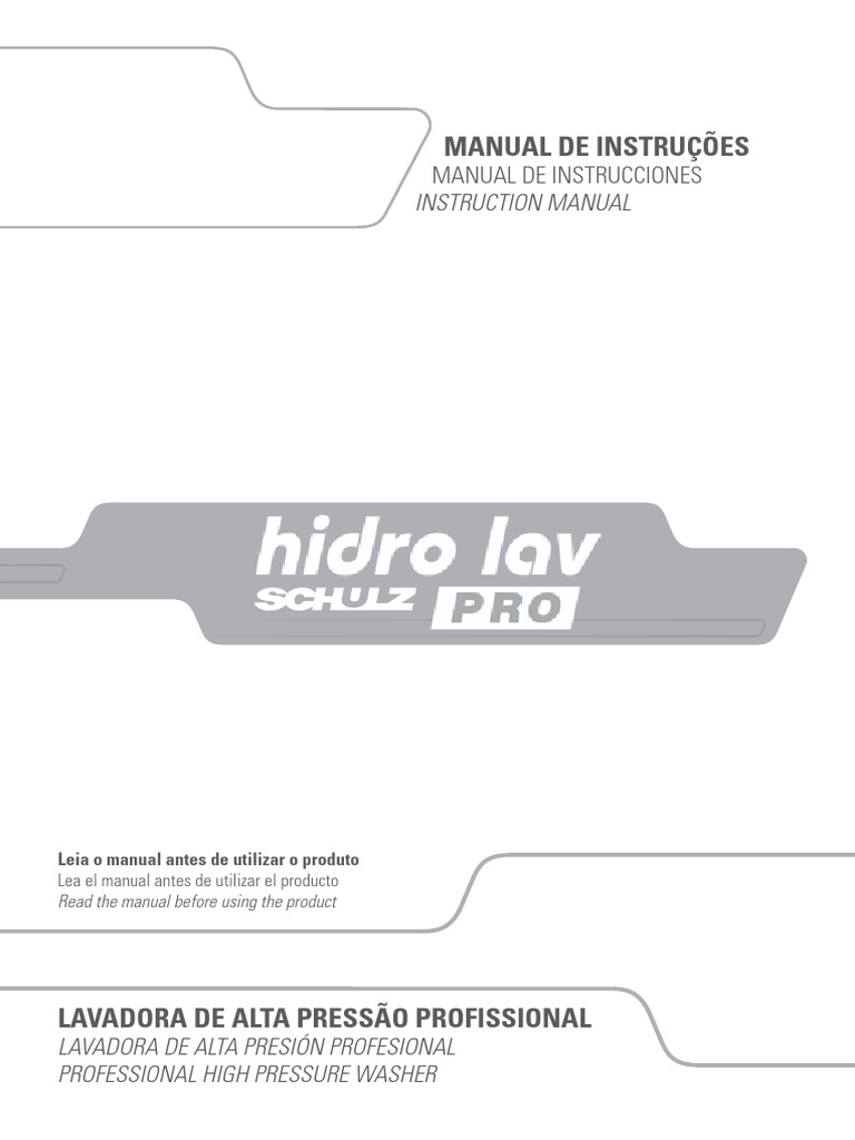 Manual da Lavadora de Alta Pressão | PDF | Desperdício | Reciclagem