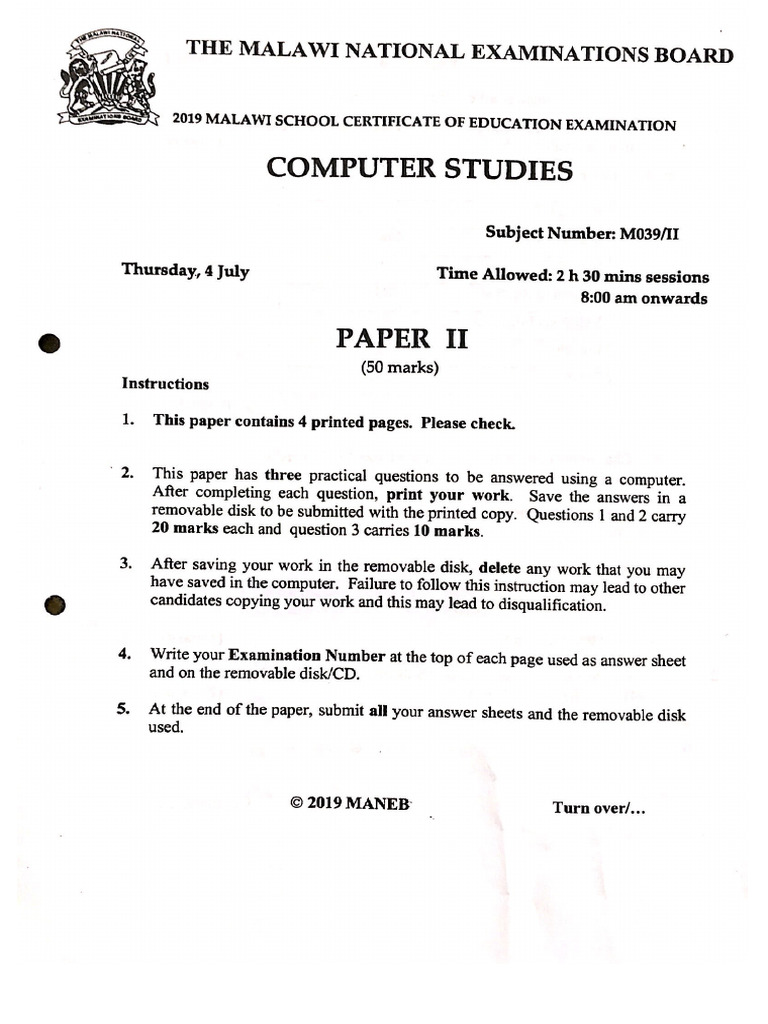 2010-2019 Computer Msce Paper | PDF
