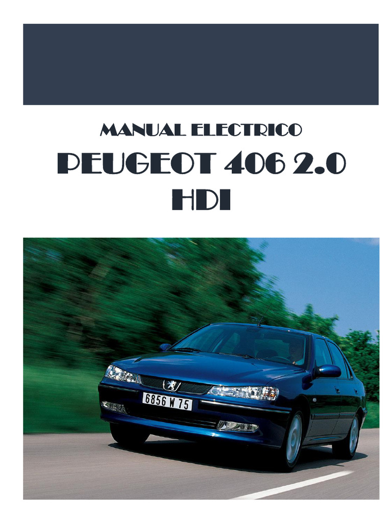 Manual Eléctrico Peugeot 406 HDI PDF Sistema de freno antibloqueo