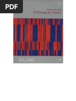 Roland Barthes O Prazer Do Texto