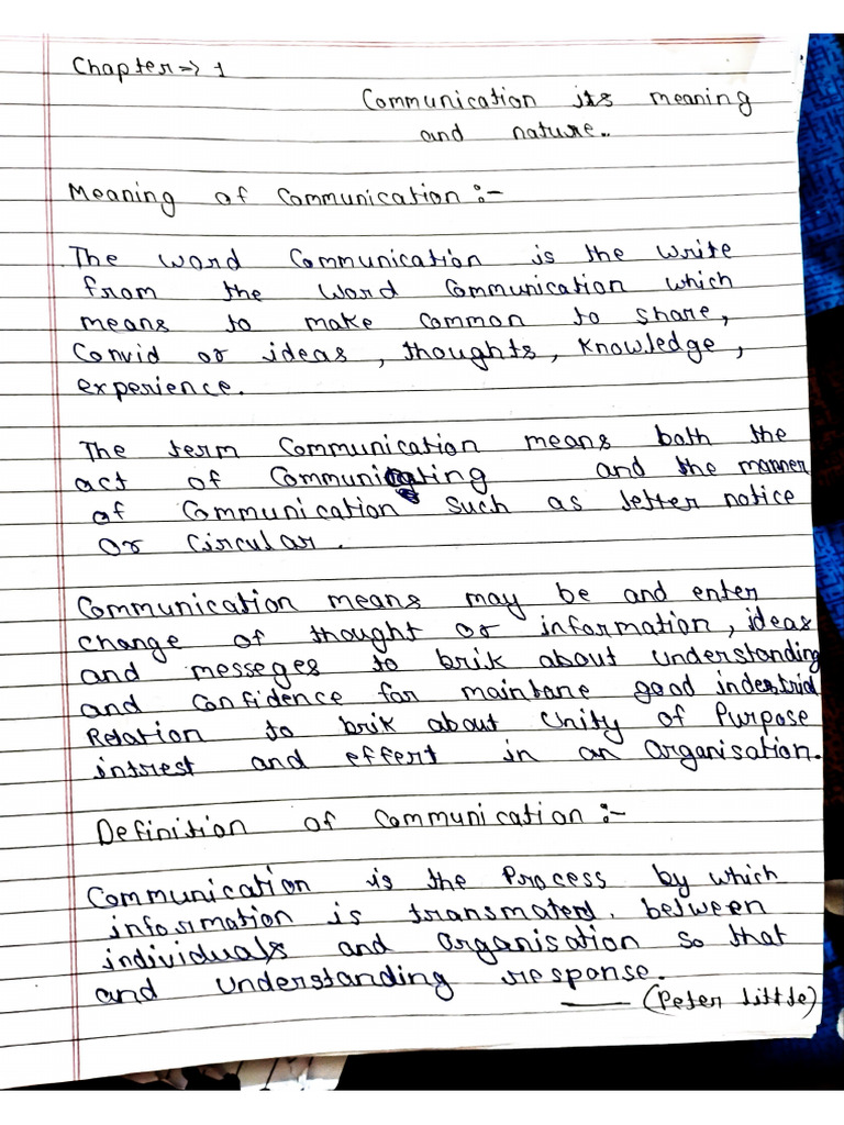 Business of Communication, Notes | PDF
