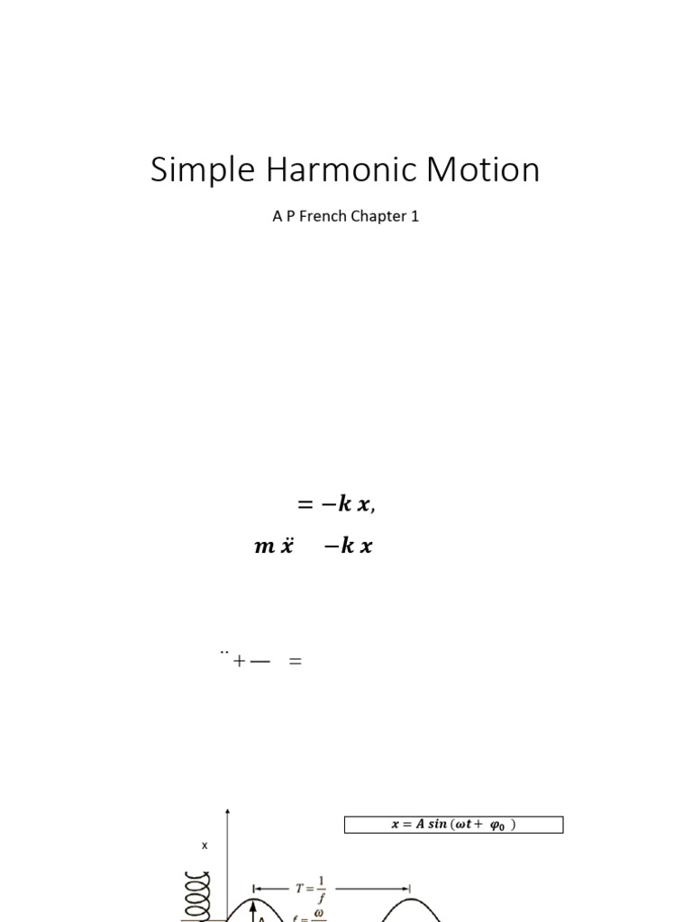 Understanding Simple Harmonic Motion | PDF