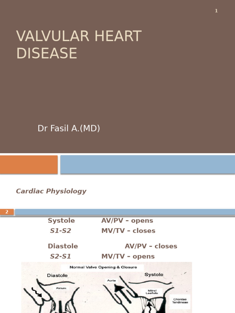 Valvular Heart Disease Overview | PDF | Heart Valve | Heart