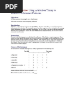 7 Group Exercise Using Attribution Theory