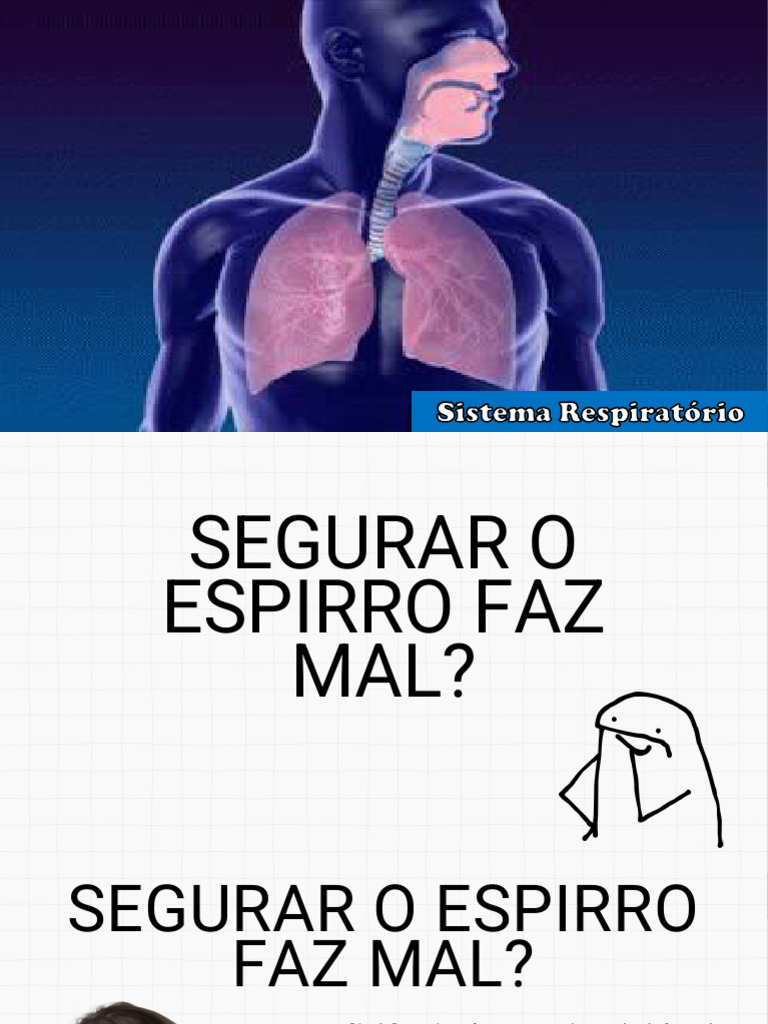 Efeitos de Segurar o Espirro | PDF | Pulmão | Sistema respiratório
