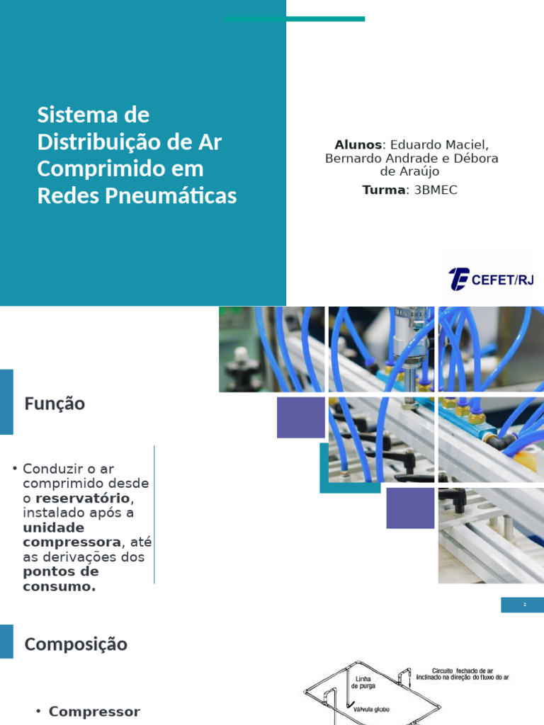 Distribuição de Ar Comp. | PDF | Válvula | Engenharia Mecânica