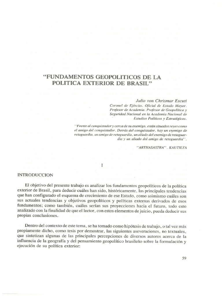 Fundamentos Geopolítica | PDF