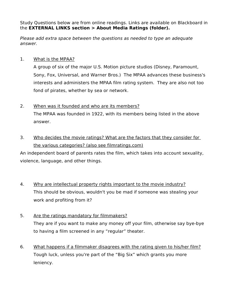 Understanding MPAA and TV Ratings | PDF
