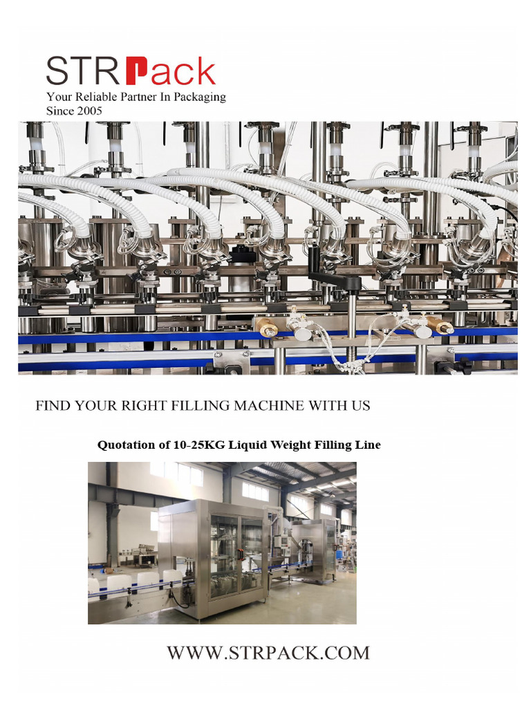 STRPACK 10-25KG Filling and Packing Line | PDF | Programmable Logic ...