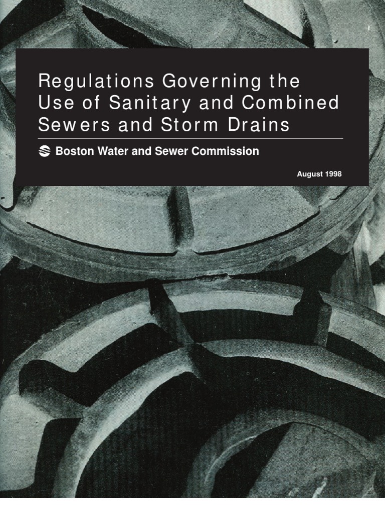 Sewer Regulations Sanitary Sewer Storm Drain