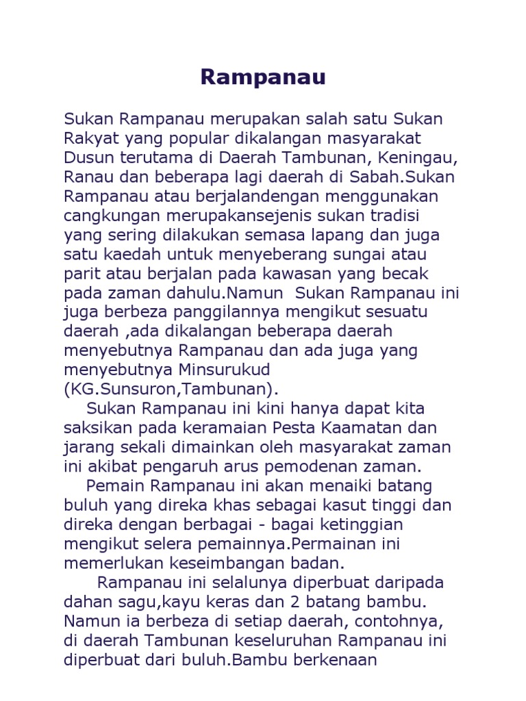 Rampanau | PDF | Agama & Spiritualitas