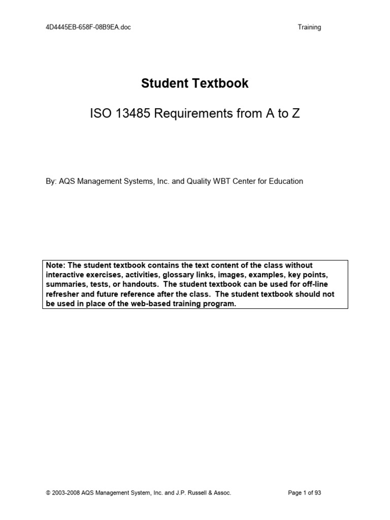 Iso13485 Az Deskref.v6 | PDF | Audit | Risk