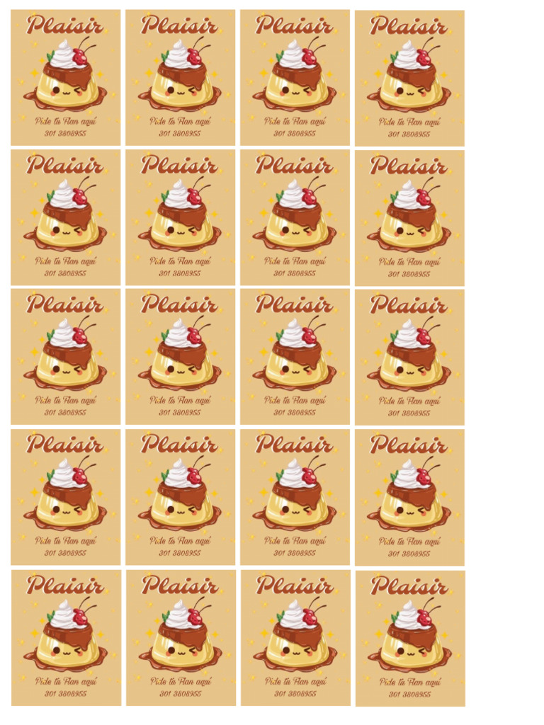 Sticker Flan | PDF
