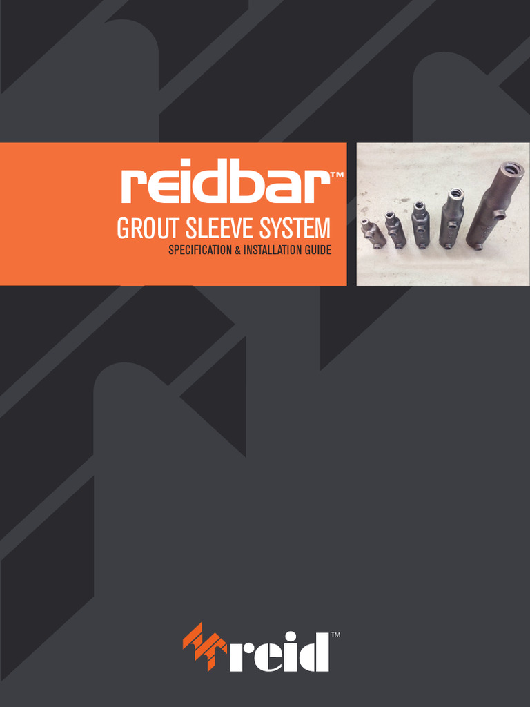 ReidBar™ Grout Sleeve System Guide | PDF | Concrete | Precast Concrete