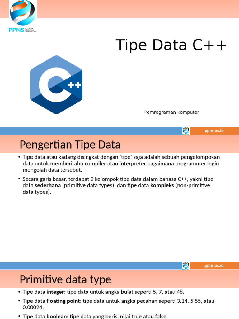 PK03 - Tipe Data C++ (1) | PDF