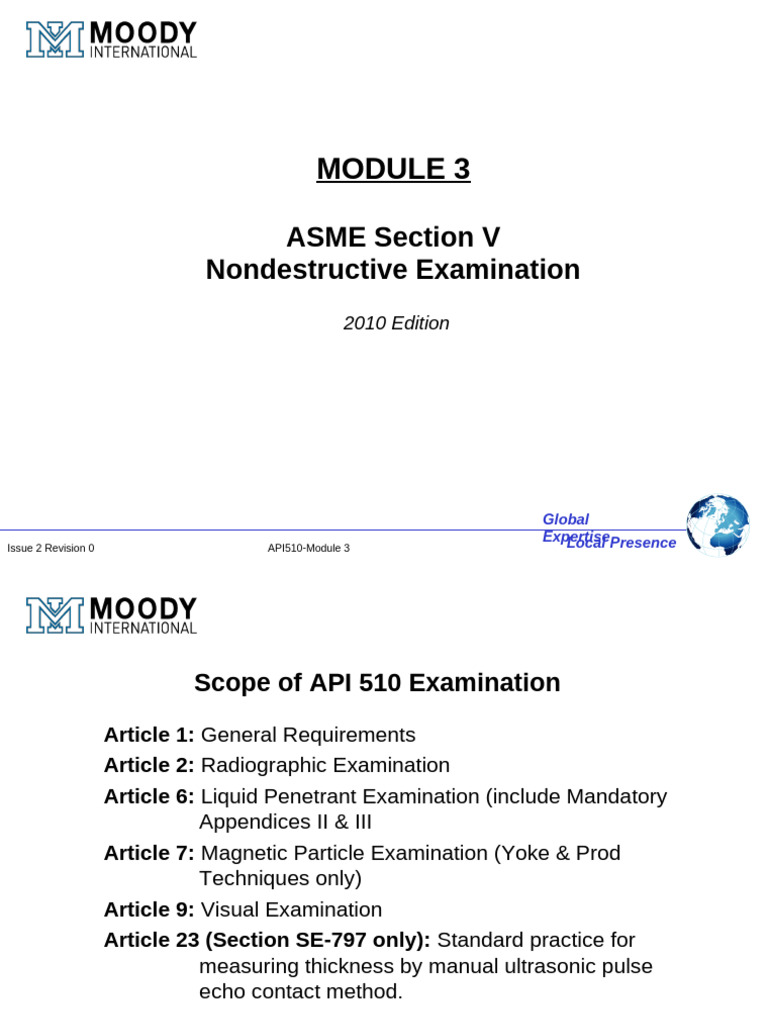 ASME Section V Nondestructive Examination Guide | PDF | Nondestructive ...
