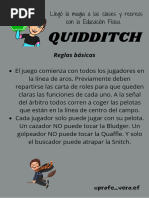Reglas y Jugadores del Quidditch | PDF | Harry Potter | Deportes