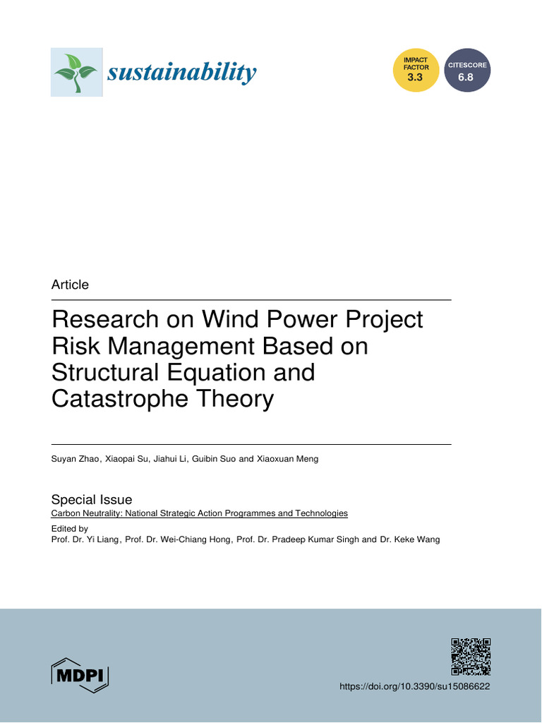 Wind Power Project Risk Management Insights | PDF | Structural Equation ...